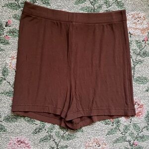 SKIMS Chocolate High Waist Shorts